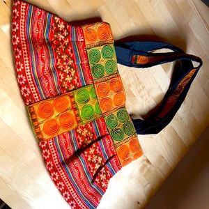 Colorful and bright Costa Rican purse